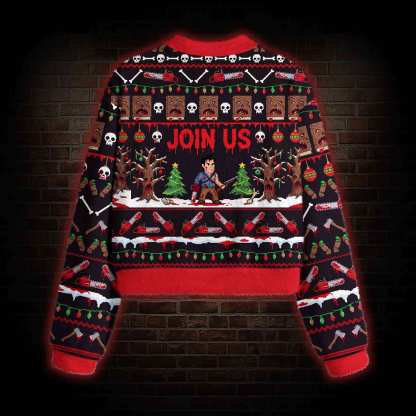 Join Us Christmas Women's Cropped Ugly Sweatshirt