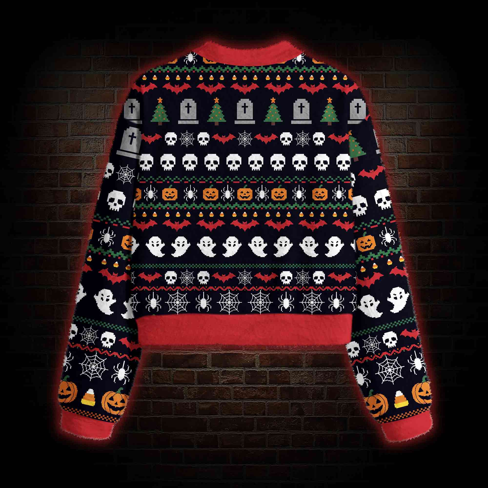 Prefer Halloween Women's Cropped Ugly Sweatshirt