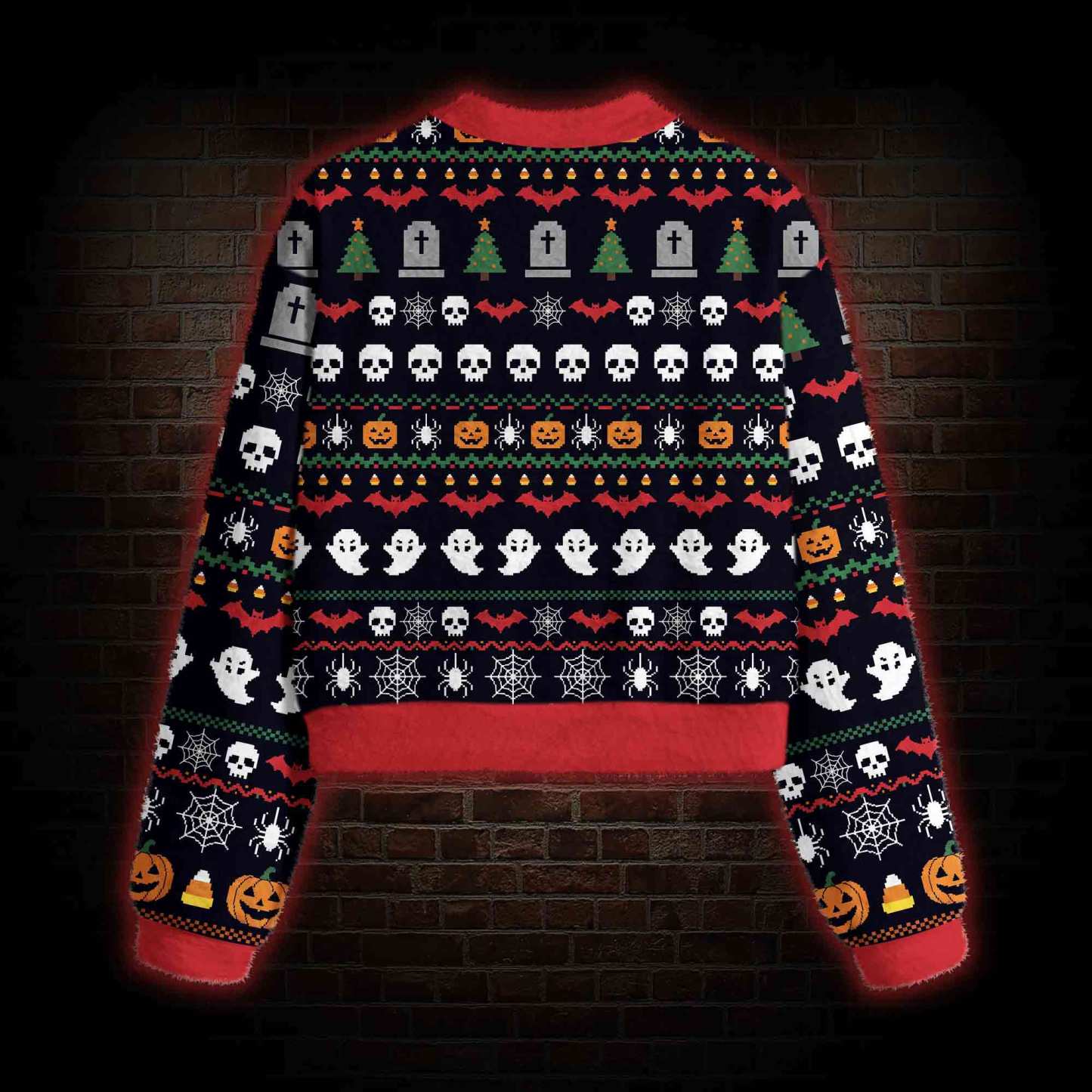 Prefer Halloween Women's Cropped Ugly Sweatshirt