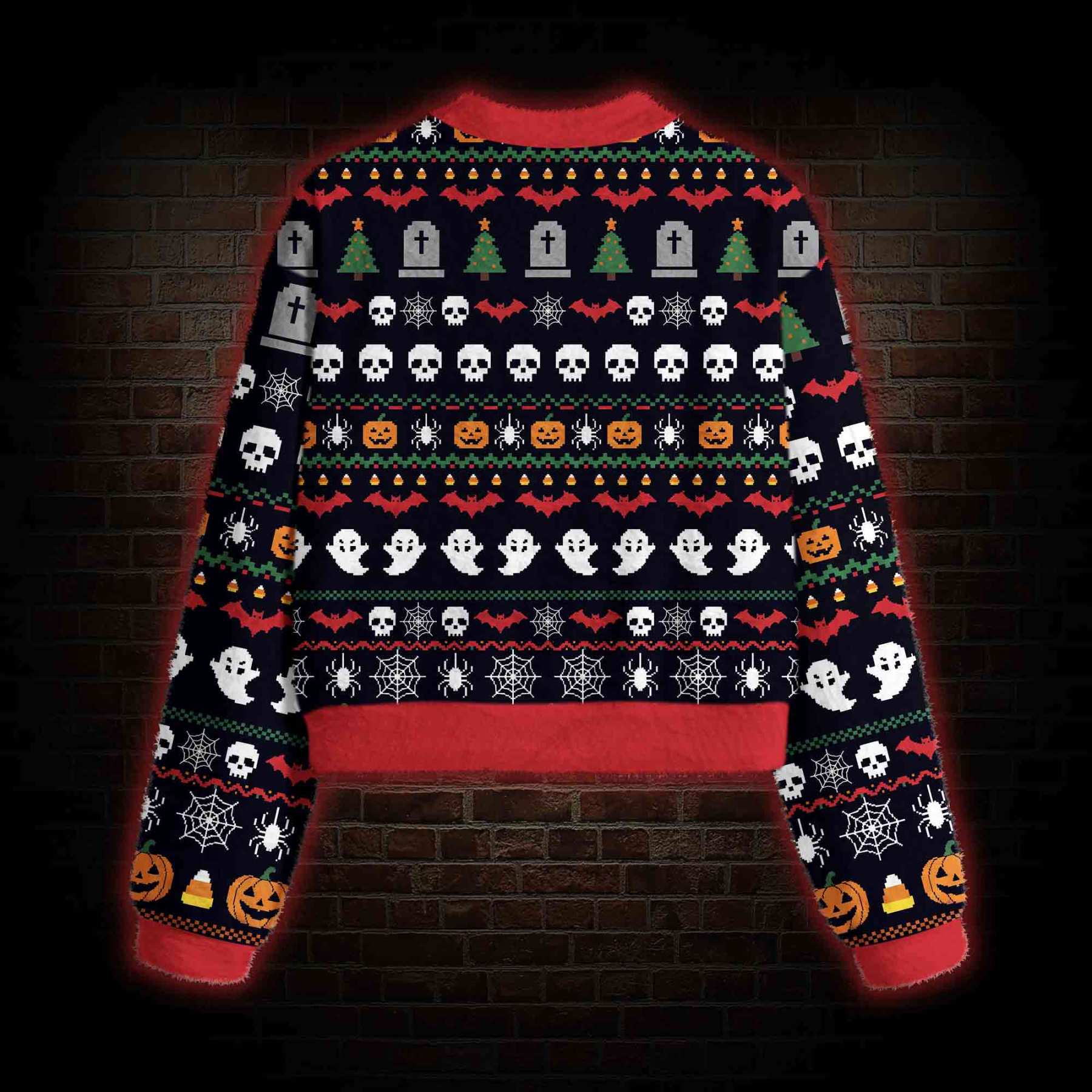 Prefer Halloween Women's Cropped Ugly Sweatshirt