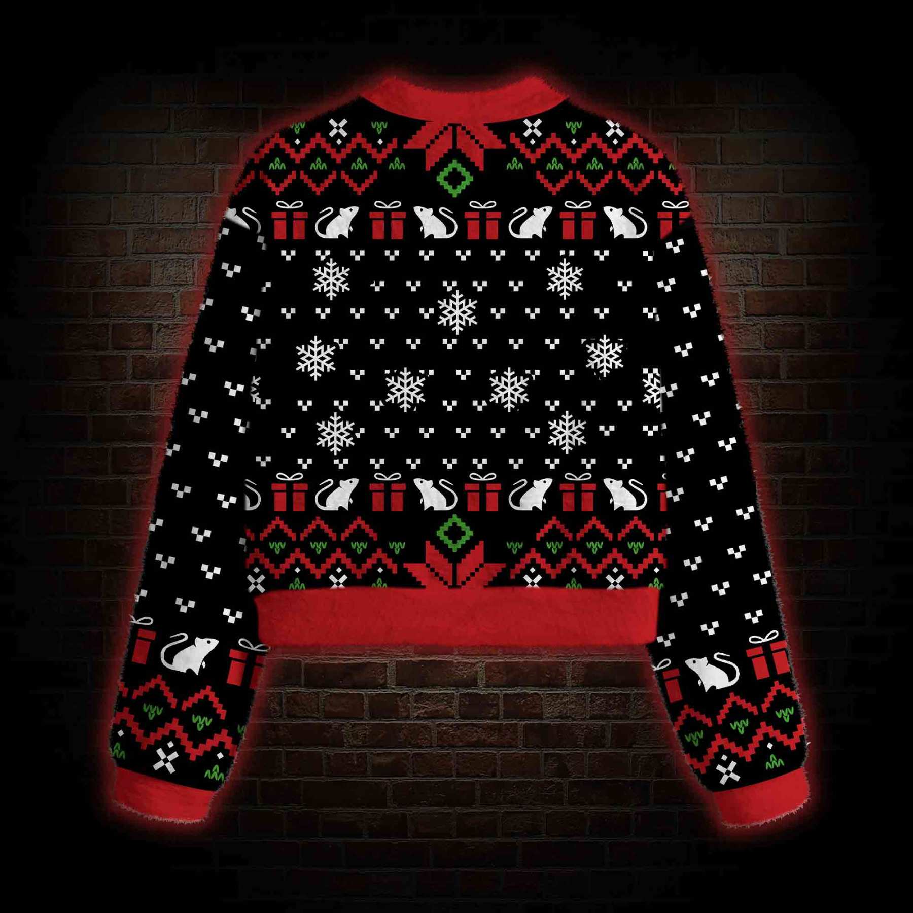 Overstimulated But Festive Women's Cropped Ugly Sweatshirt