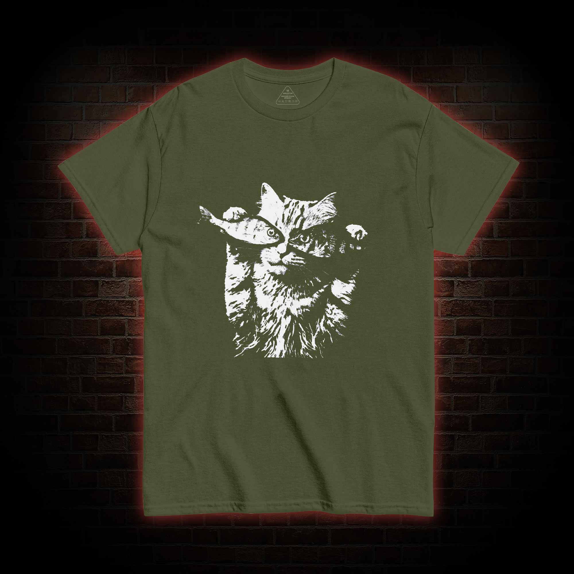 Fish Eye Cat T-shirt