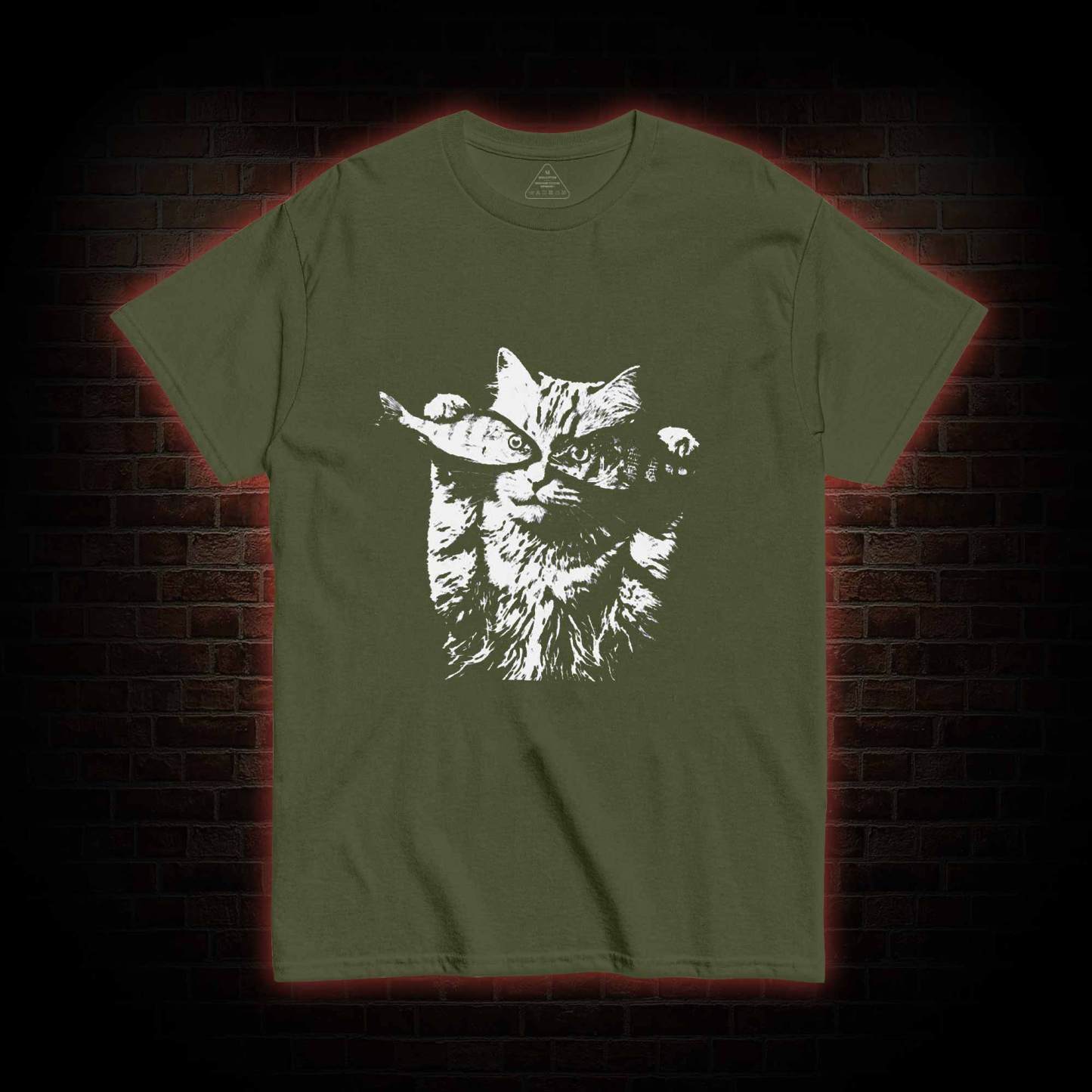 Fish Eye Cat T-shirt