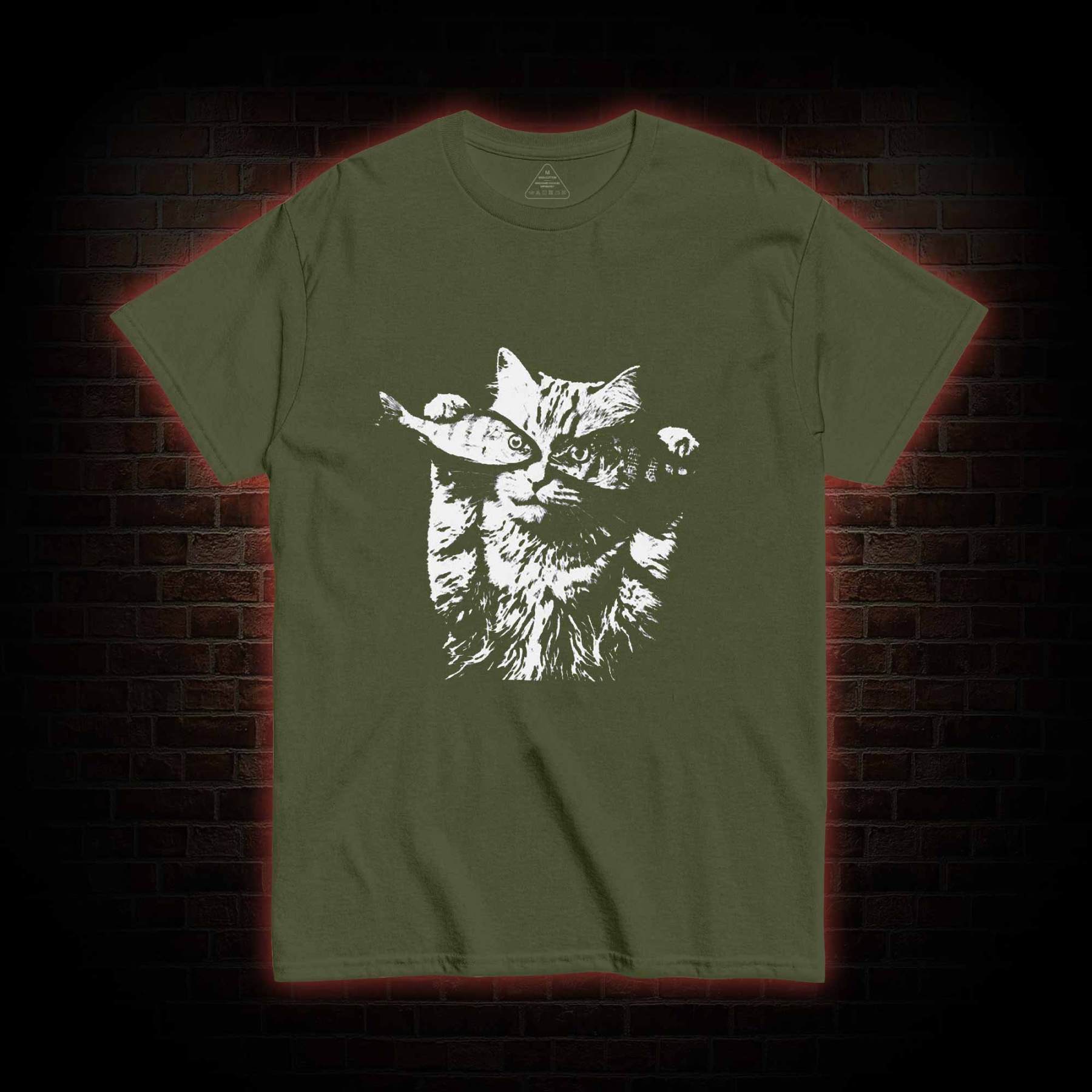 Fish Eye Cat T-shirt