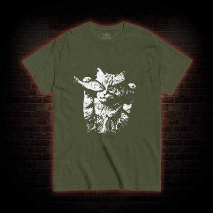 Fish Eye Cat T-shirt