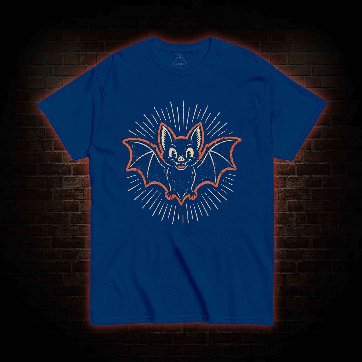 Vintage Cartoon Spooky Bat T-shirt