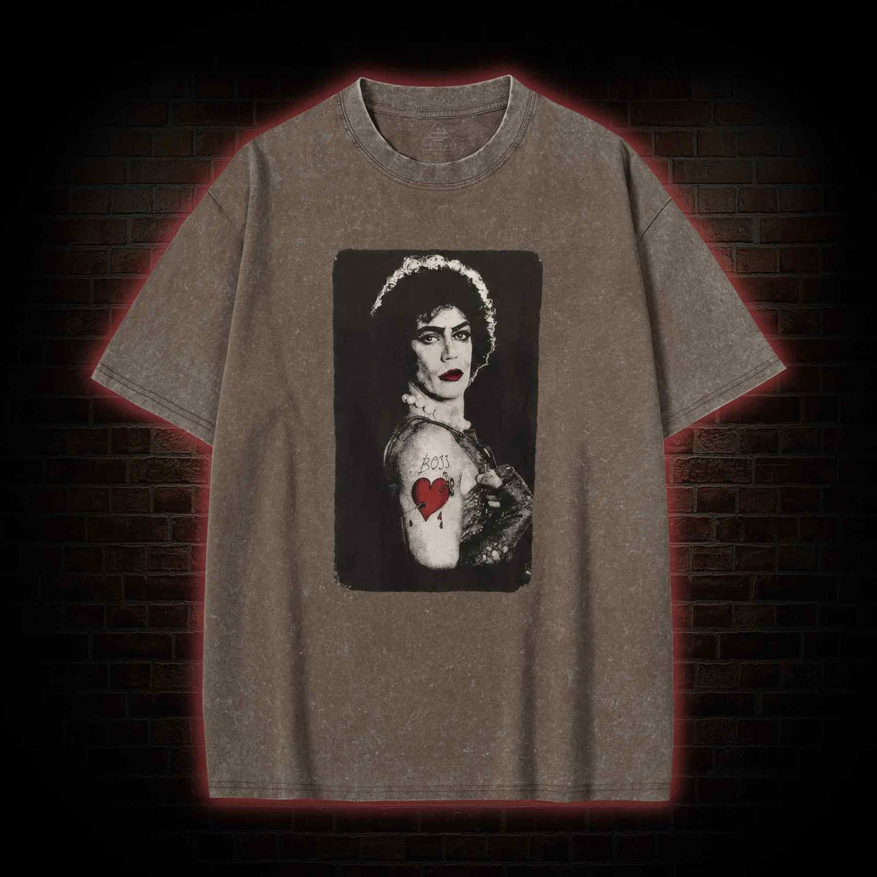 Vintage Boss Heart Tattoo Washed T-shirt