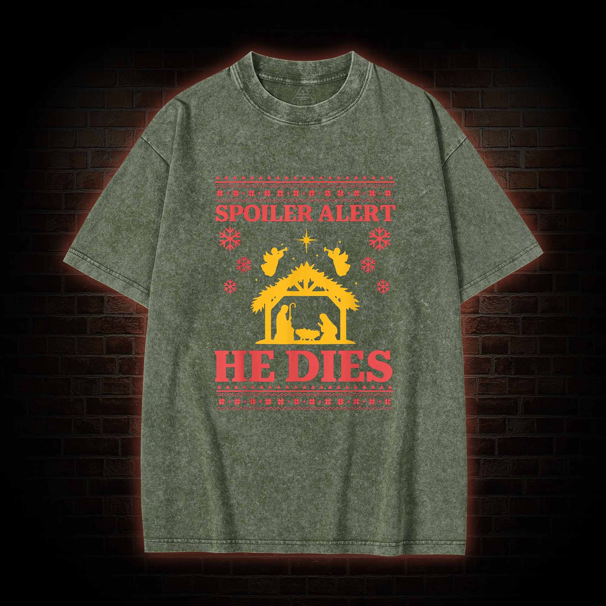 Spoiler Alert He Dies Washed T-shirt