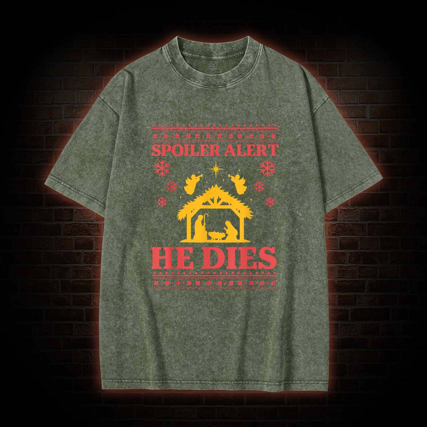 Spoiler Alert He Dies Washed T-shirt