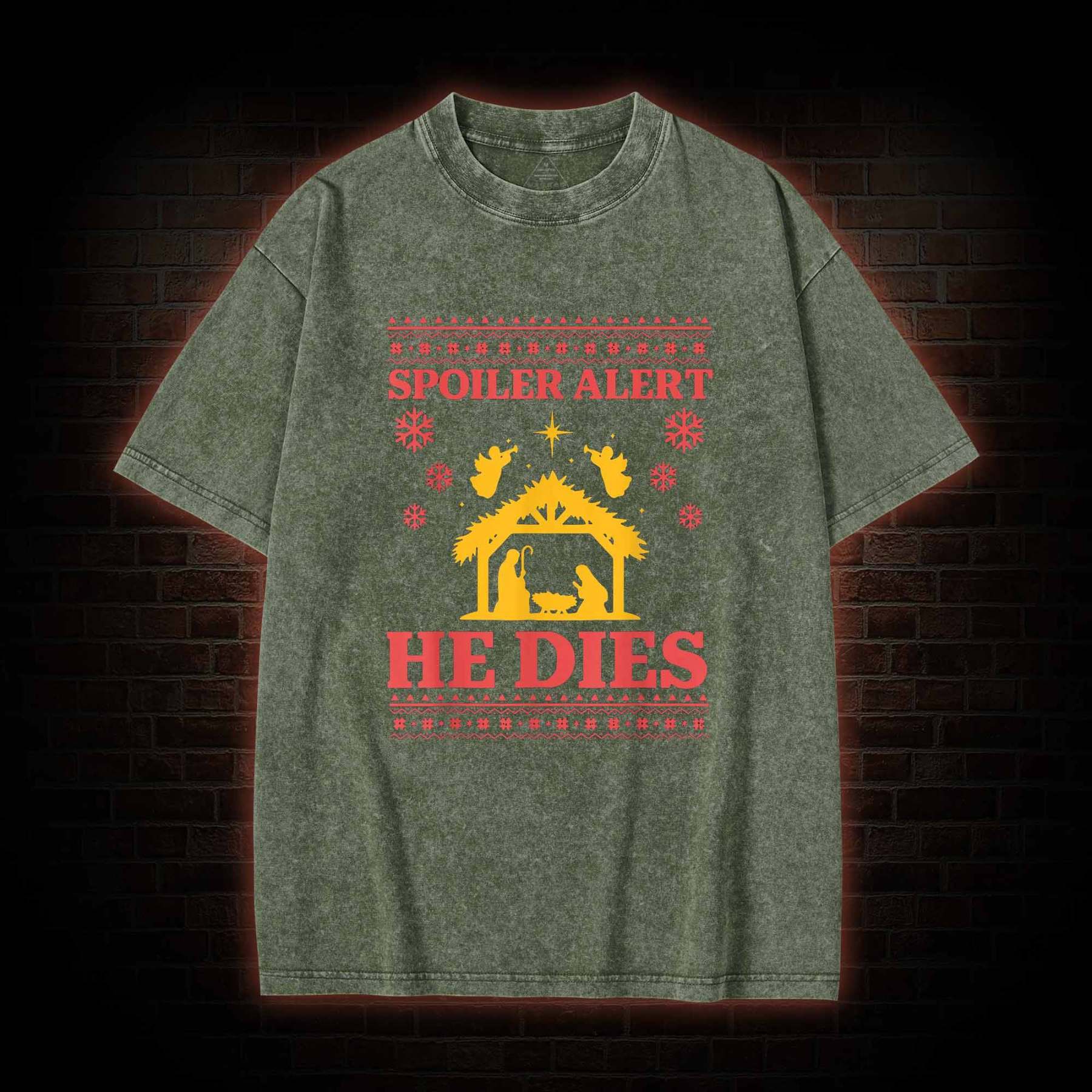 Spoiler Alert He Dies Washed T-shirt