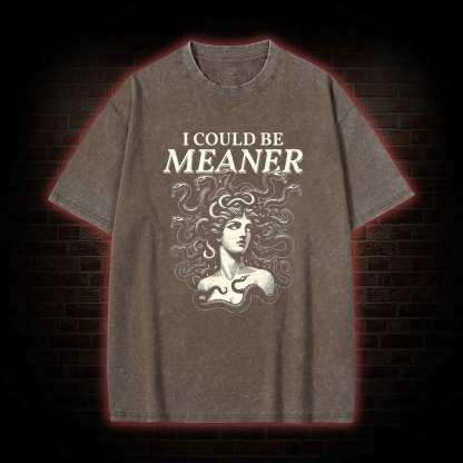I Could be Meaner Washed T-shirt