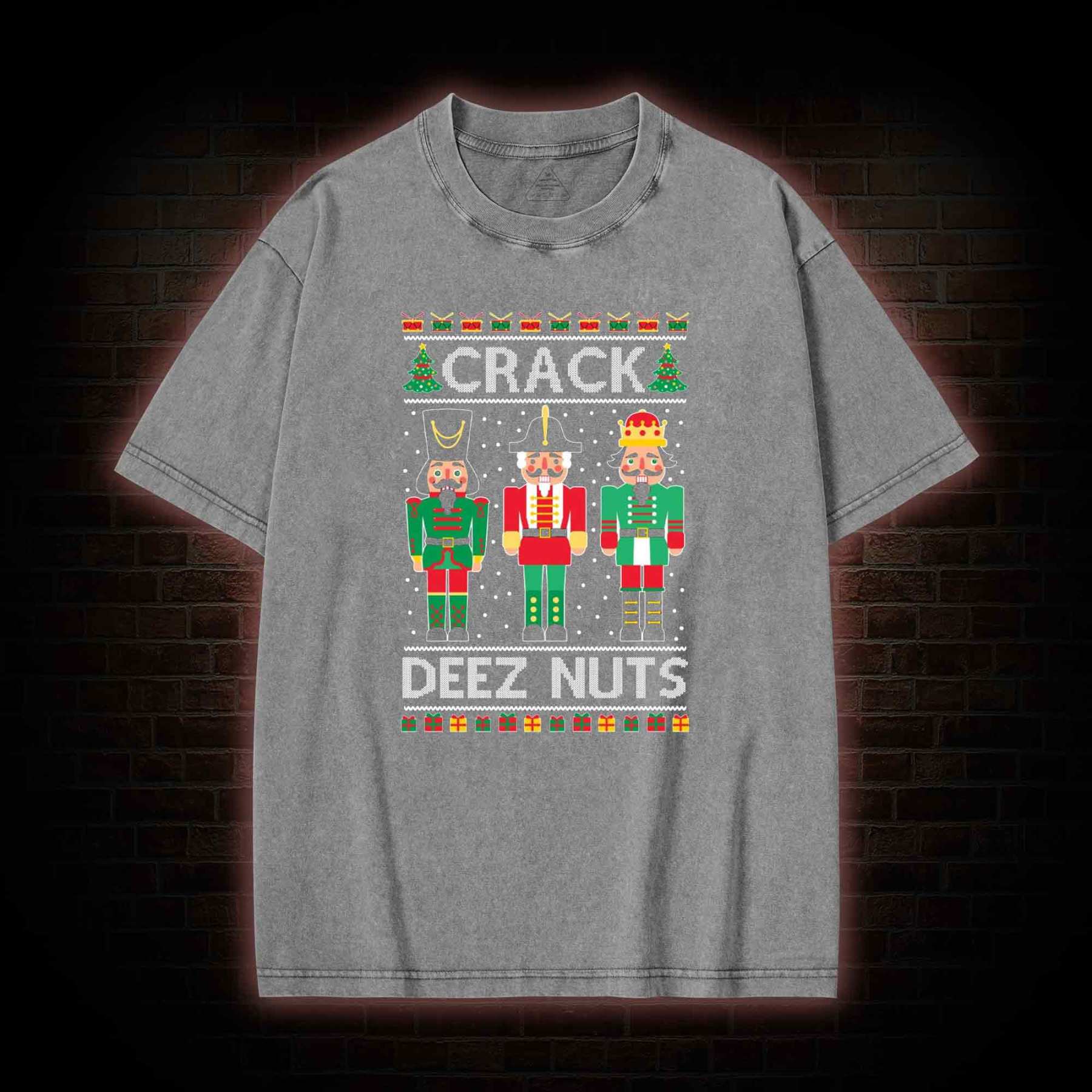 Crack Deez Nuts Washed T-shirt