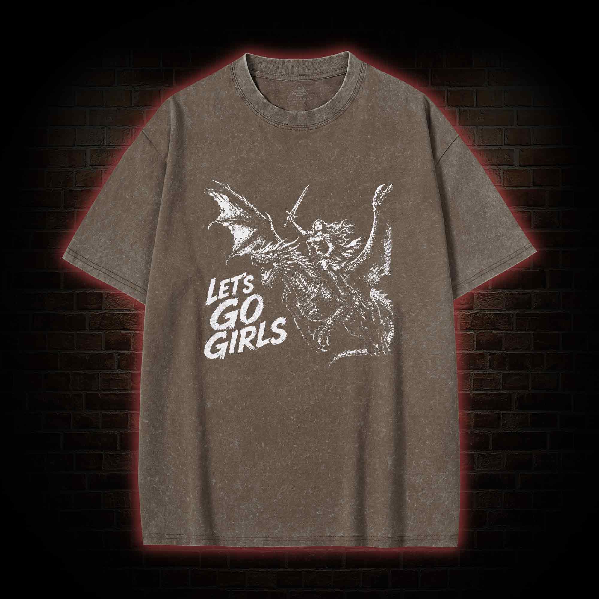 Let's Go Girls Washed T-shirt
