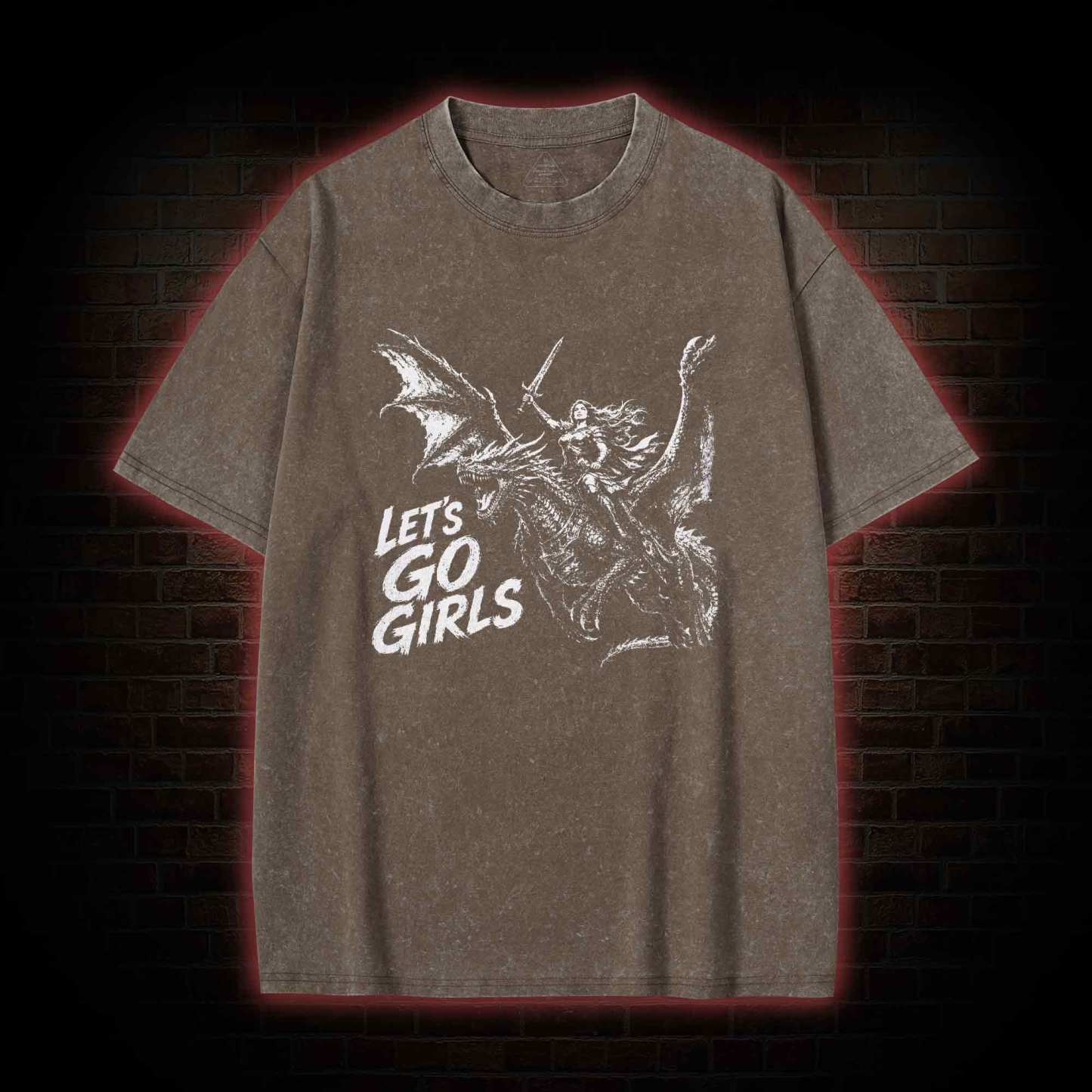 Let's Go Girls Washed T-shirt