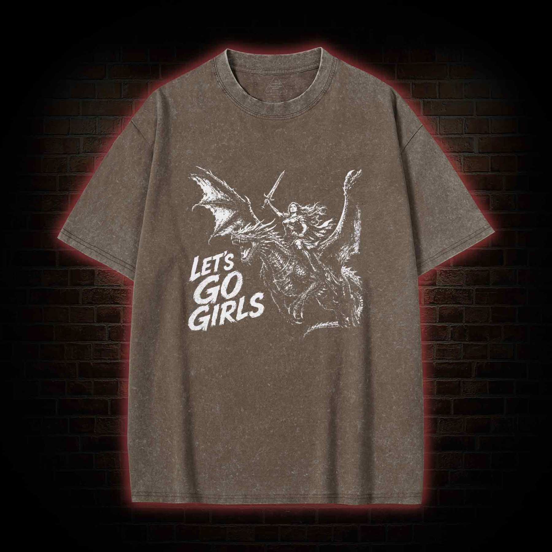 Let's Go Girls Washed T-shirt