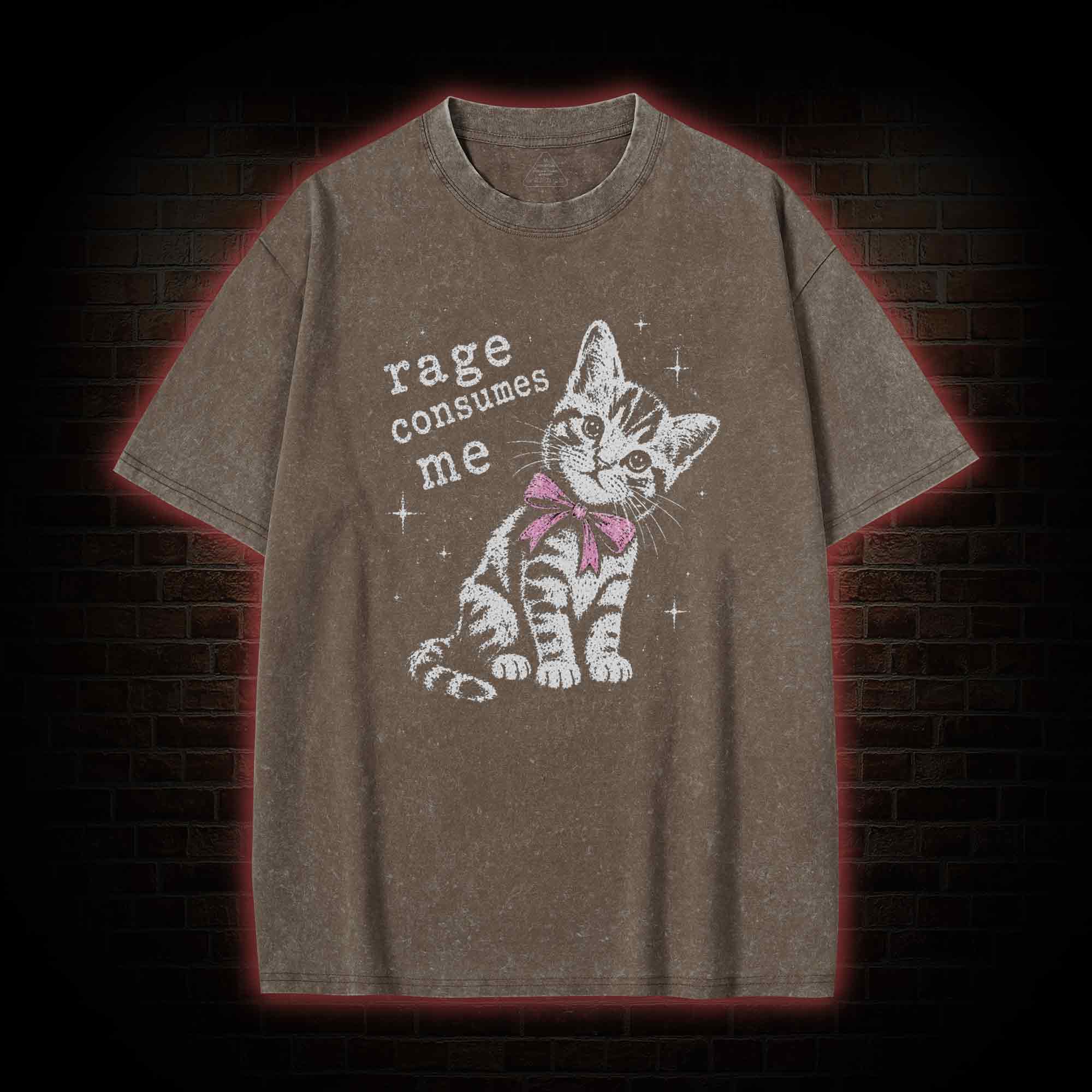 Rage Consumes Me Washed T-shirt