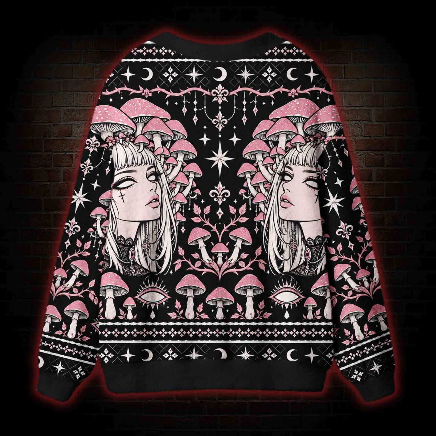 Cosmic Witchcraft Shroom Cardigan Sweater