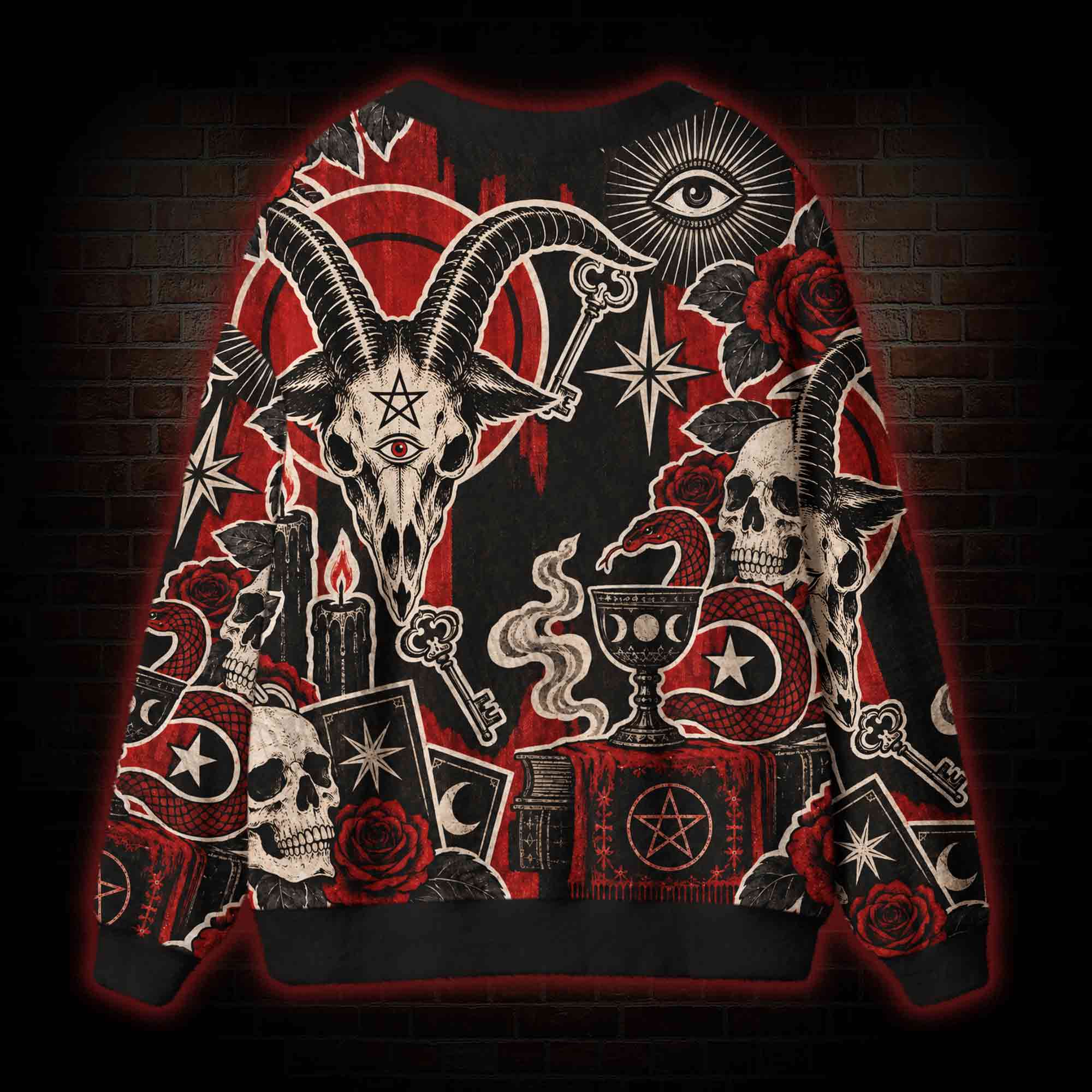 Satanic Ritual Cardigan Sweater