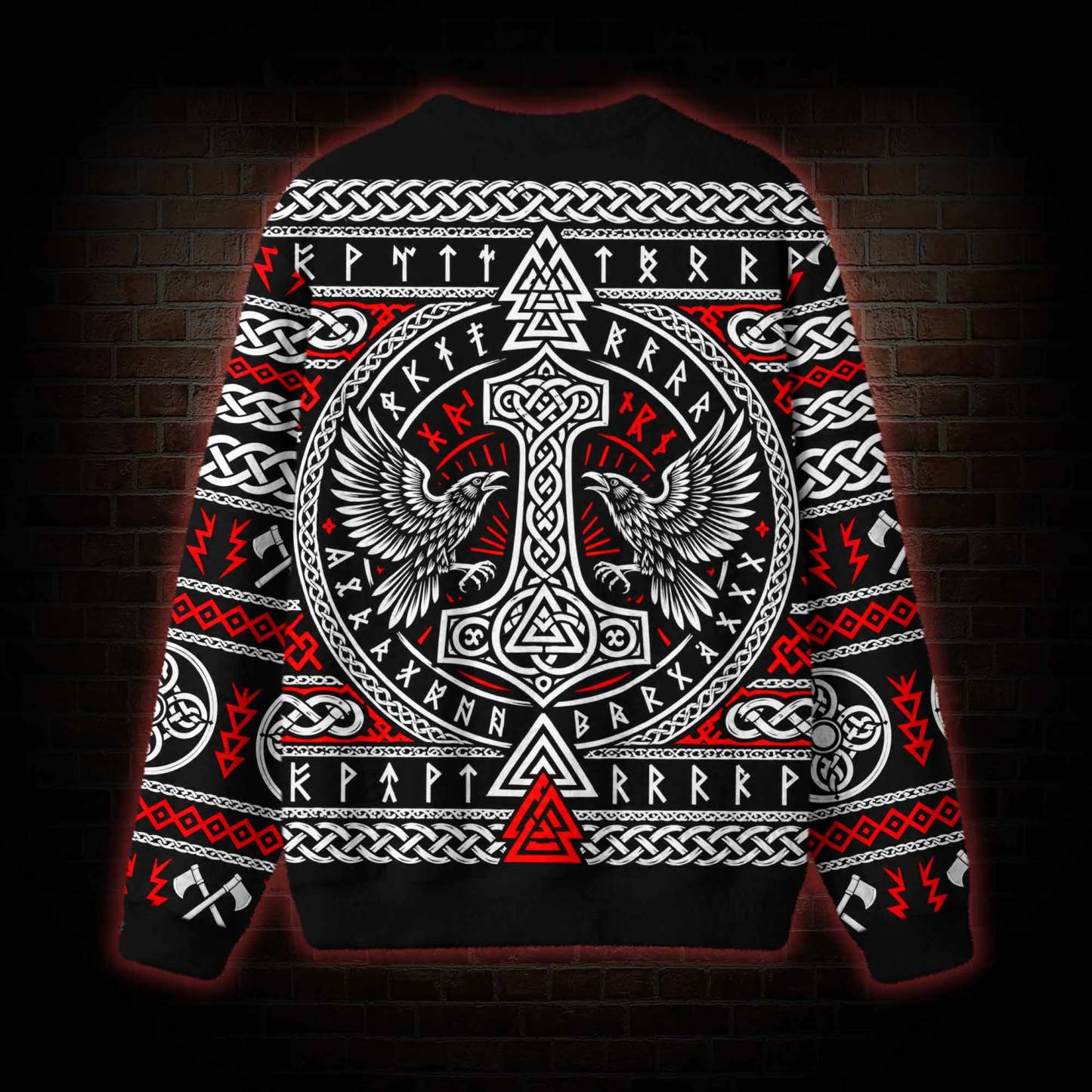 Odin's Ravens Viking Ugly Sweatshirts