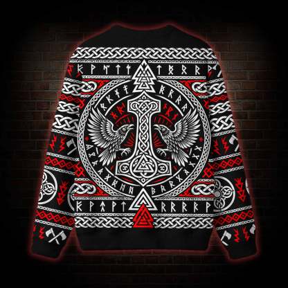 Odin's Ravens Viking Ugly Sweatshirts