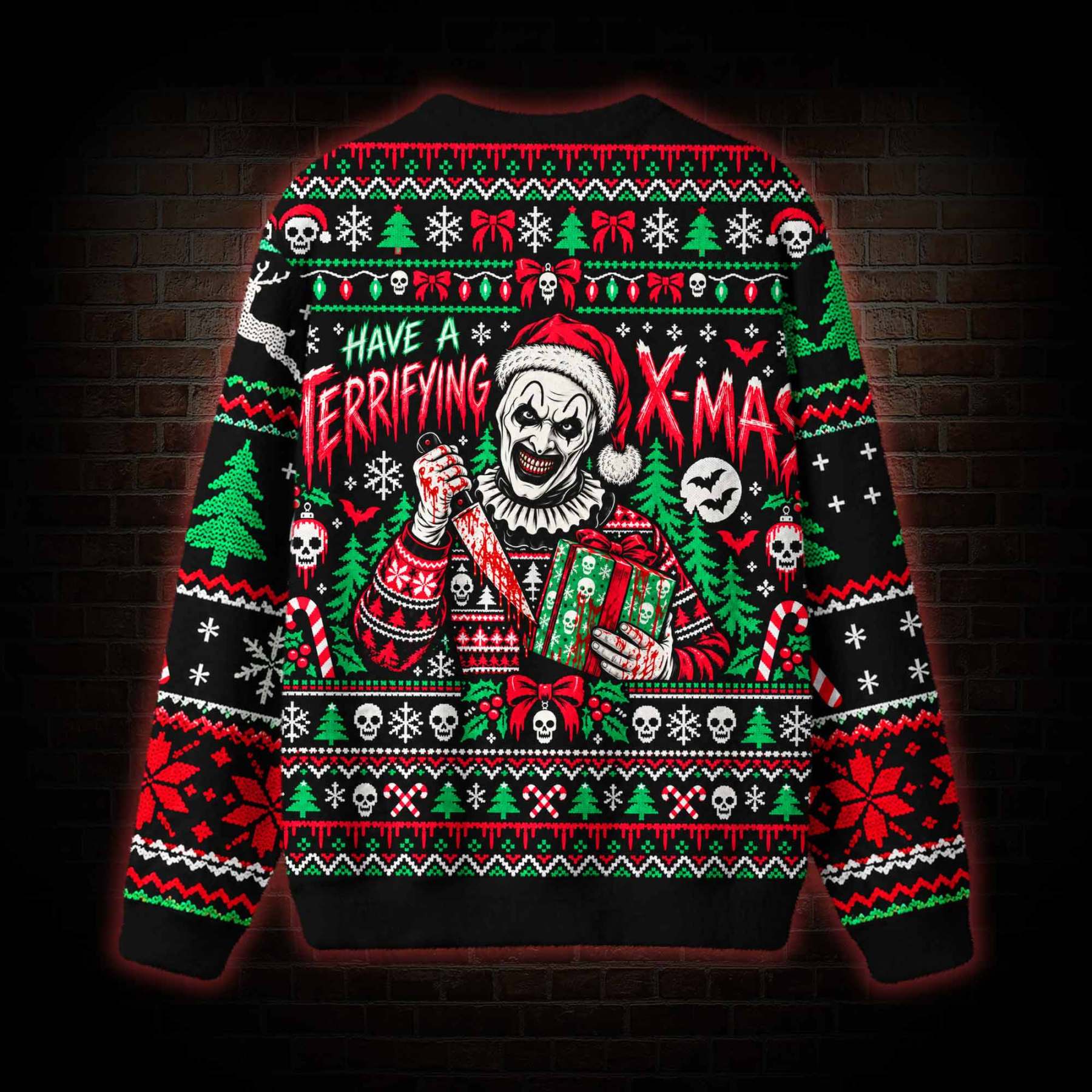 Have a Terrifying X-Mas Ugly Sweatshirts