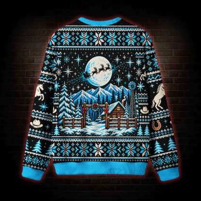 Wild West Christmas Ugly Sweatshirts