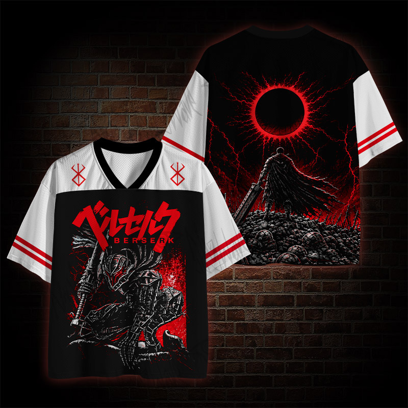 Black Swordsman Manga Mesh Jersey