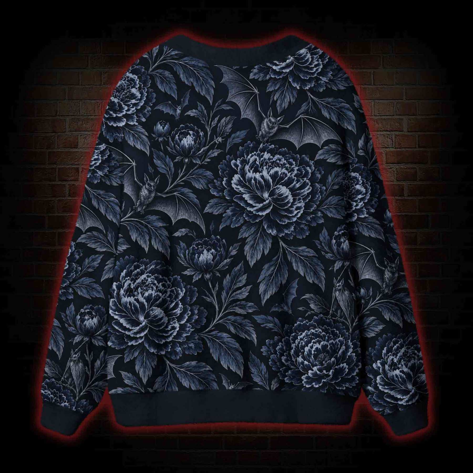 Midnight Bats Cardigan Sweater