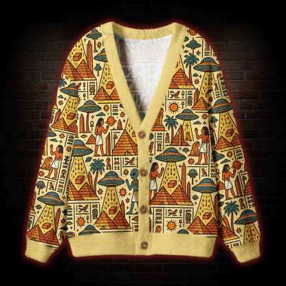 The Secret of Pyramids Cardigan Sweater
