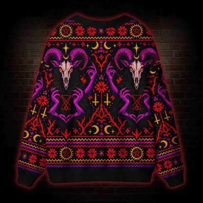 Baphomet's Embrace Cardigan Sweater