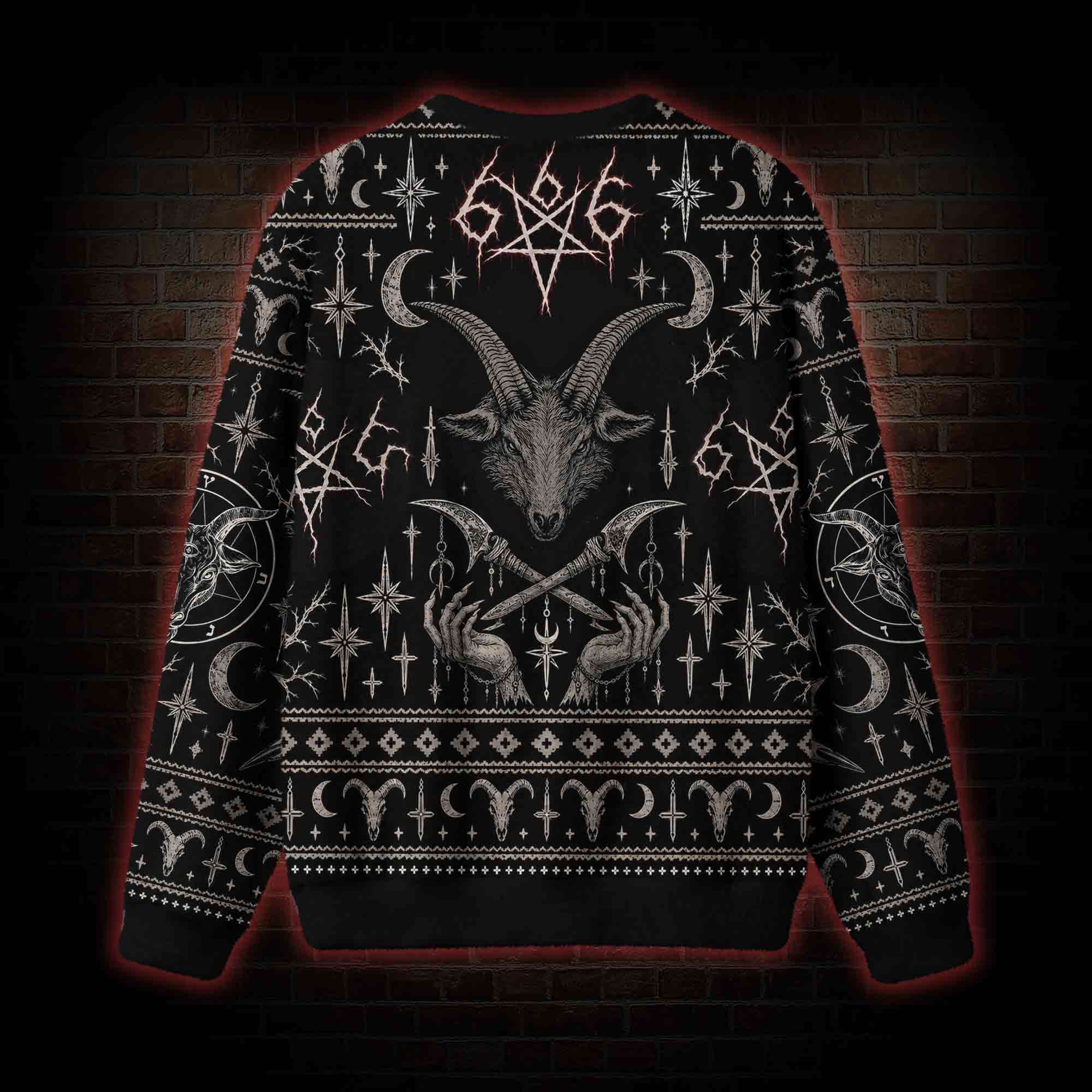 Ritual of the Goat Head Ugly Sweatshirts