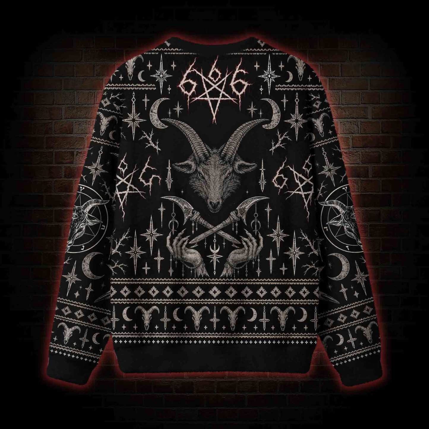 Ritual of the Goat Head Ugly Sweatshirts