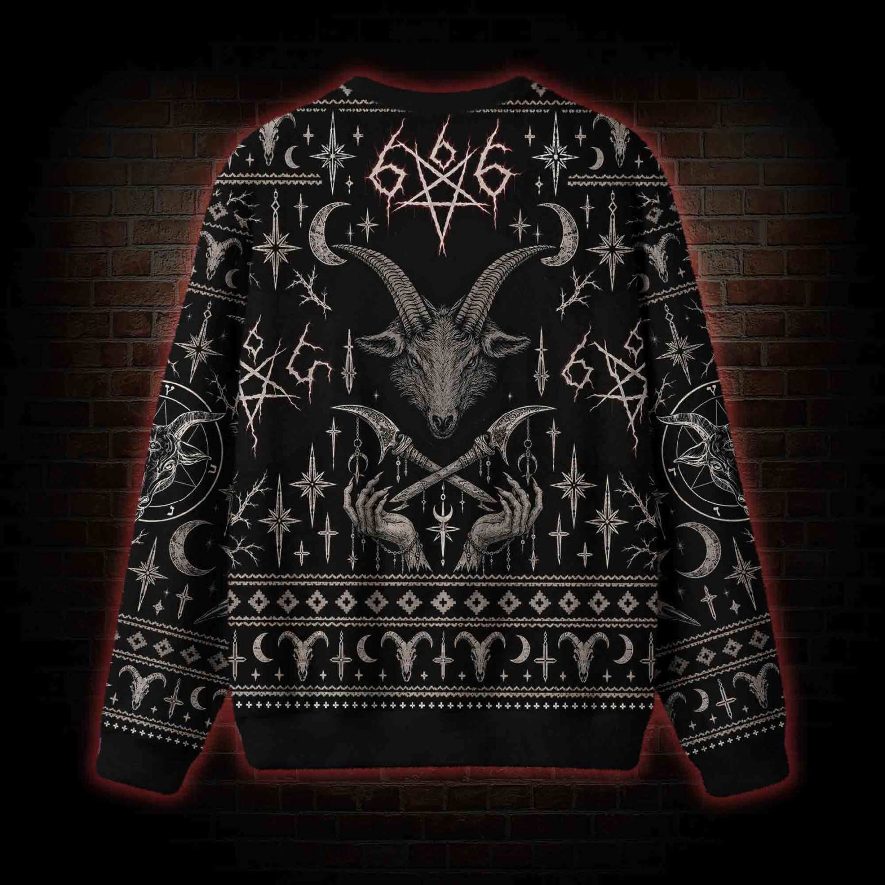 Ritual of the Goat Head Ugly Sweatshirts