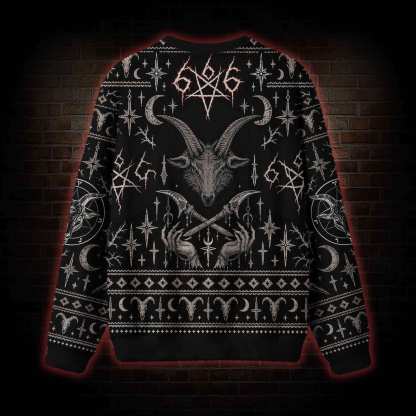 Ritual of the Goat Head Ugly Sweatshirts