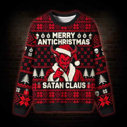Merry Antichristmas Demon Ugly Sweatshirts