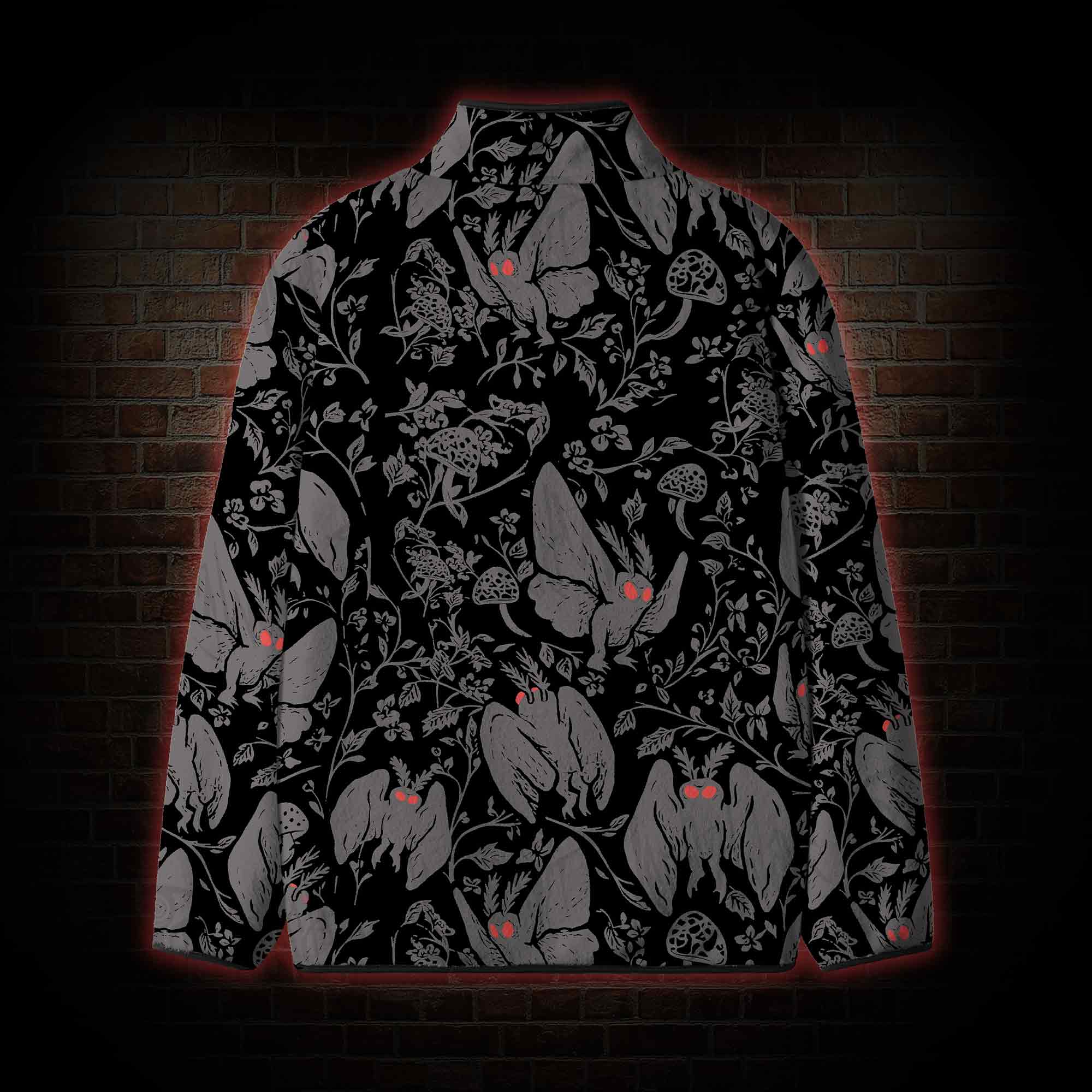 Mothman in the Jungle Fleece Full-Zip Jacket