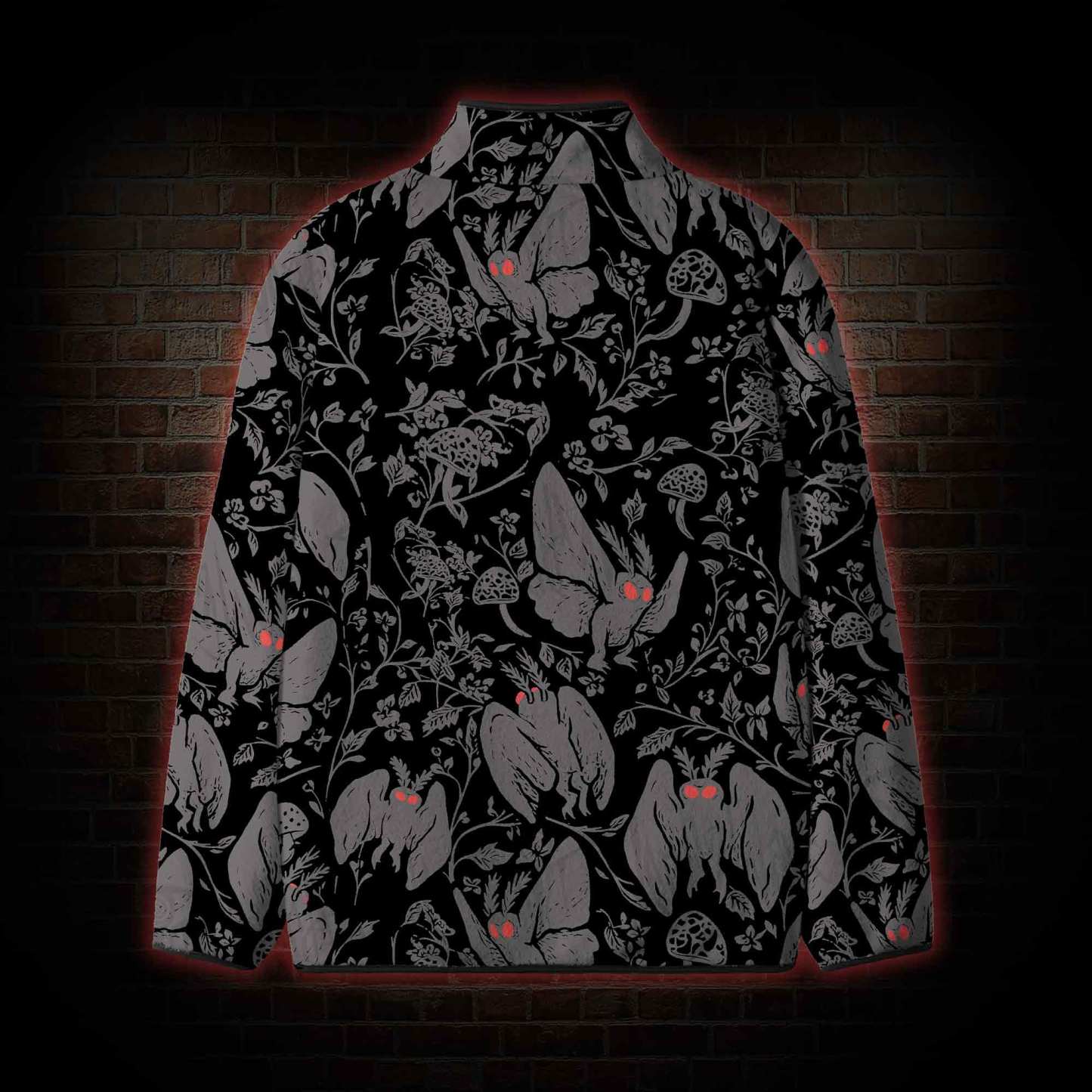 Mothman in the Jungle Fleece Full-Zip Jacket