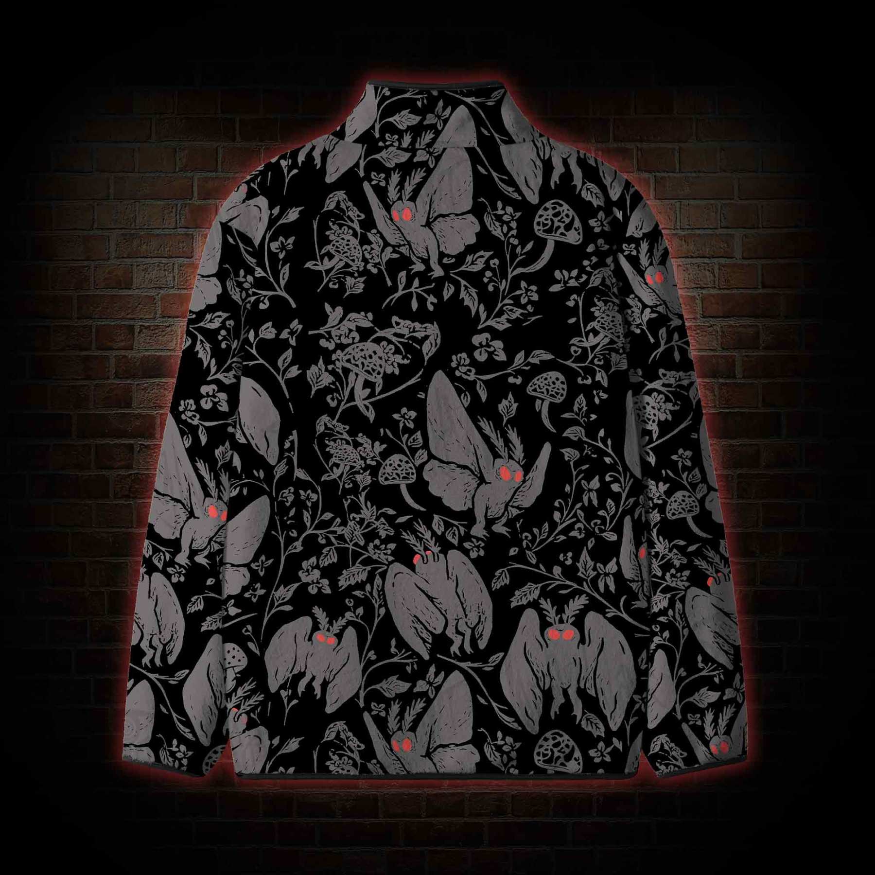 Mothman in the Jungle Fleece Full-Zip Jacket