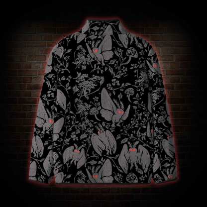 Mothman in the Jungle Fleece Full-Zip Jacket