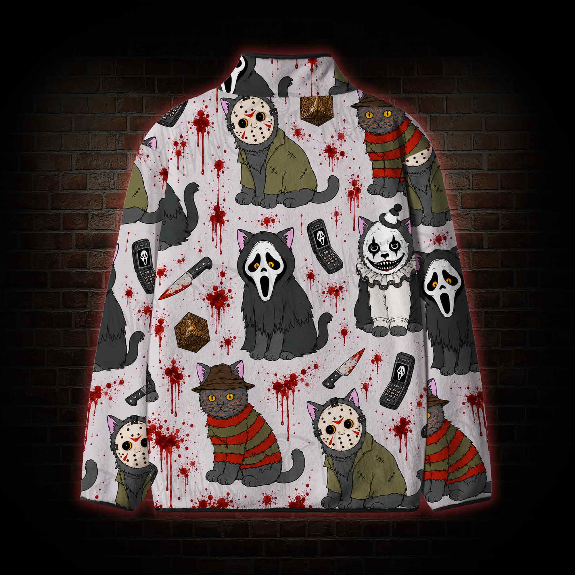 Mothman in the Jungle Fleece Full-Zip Jacket