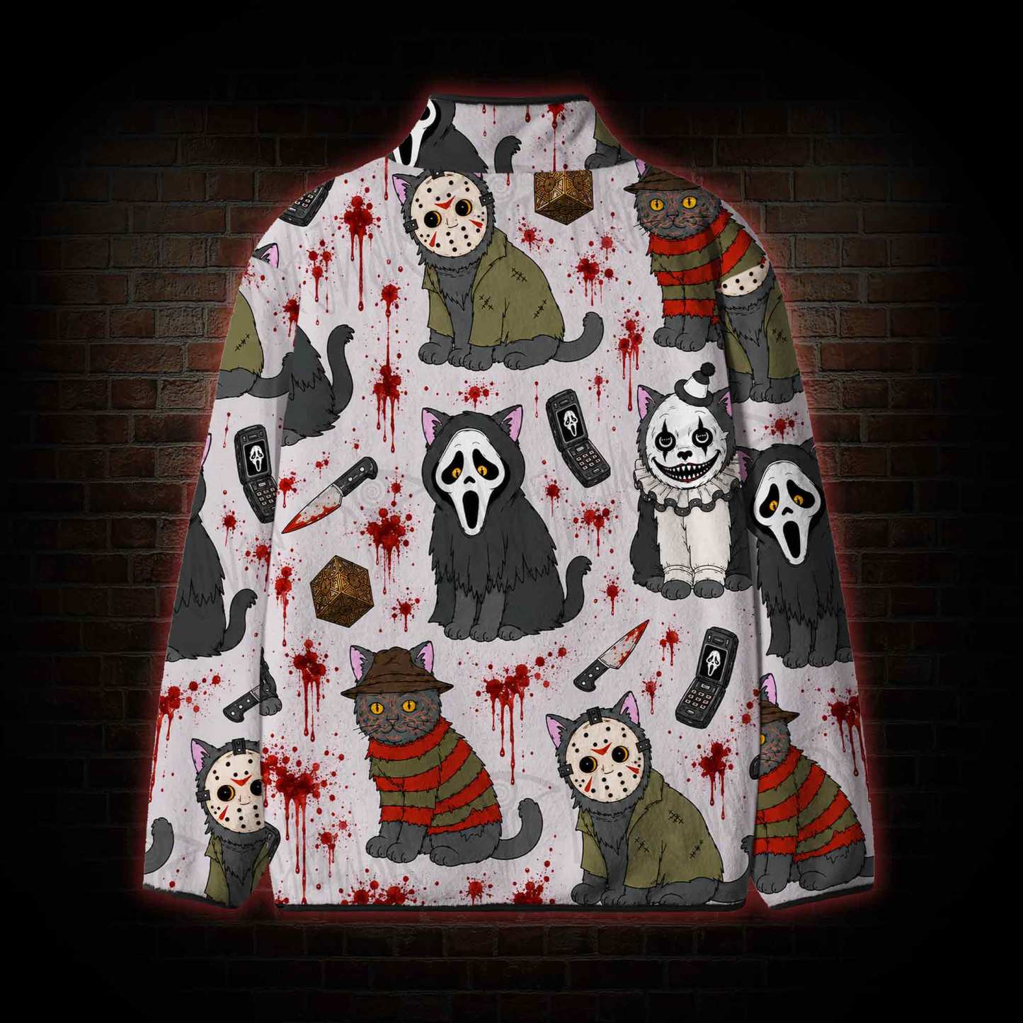 Mothman in the Jungle Fleece Full-Zip Jacket