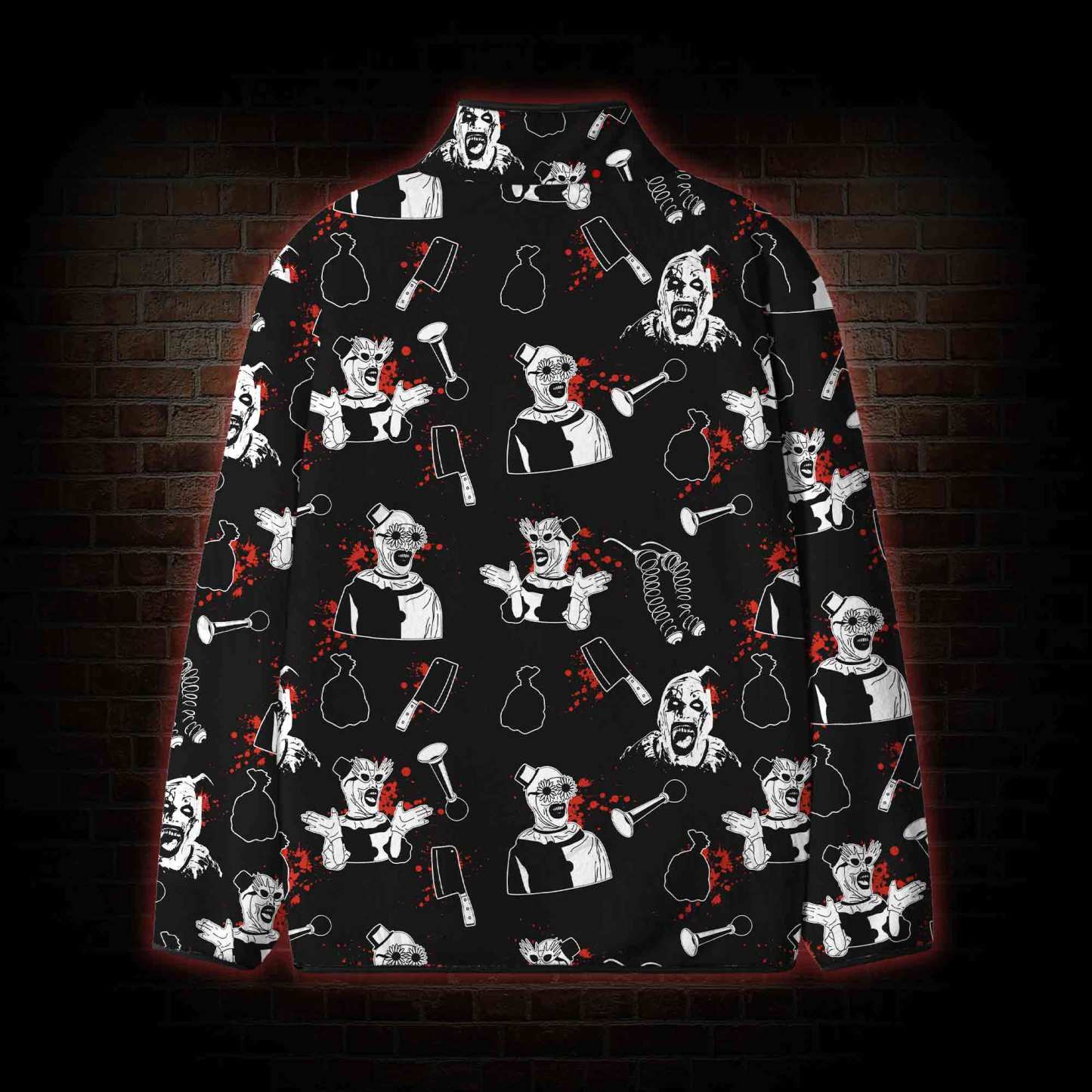 Horror Clown Fleece Full-Zip Jacket