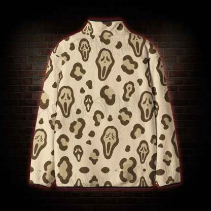 Leopard Ghostface Fleece Full-Zip Jacket