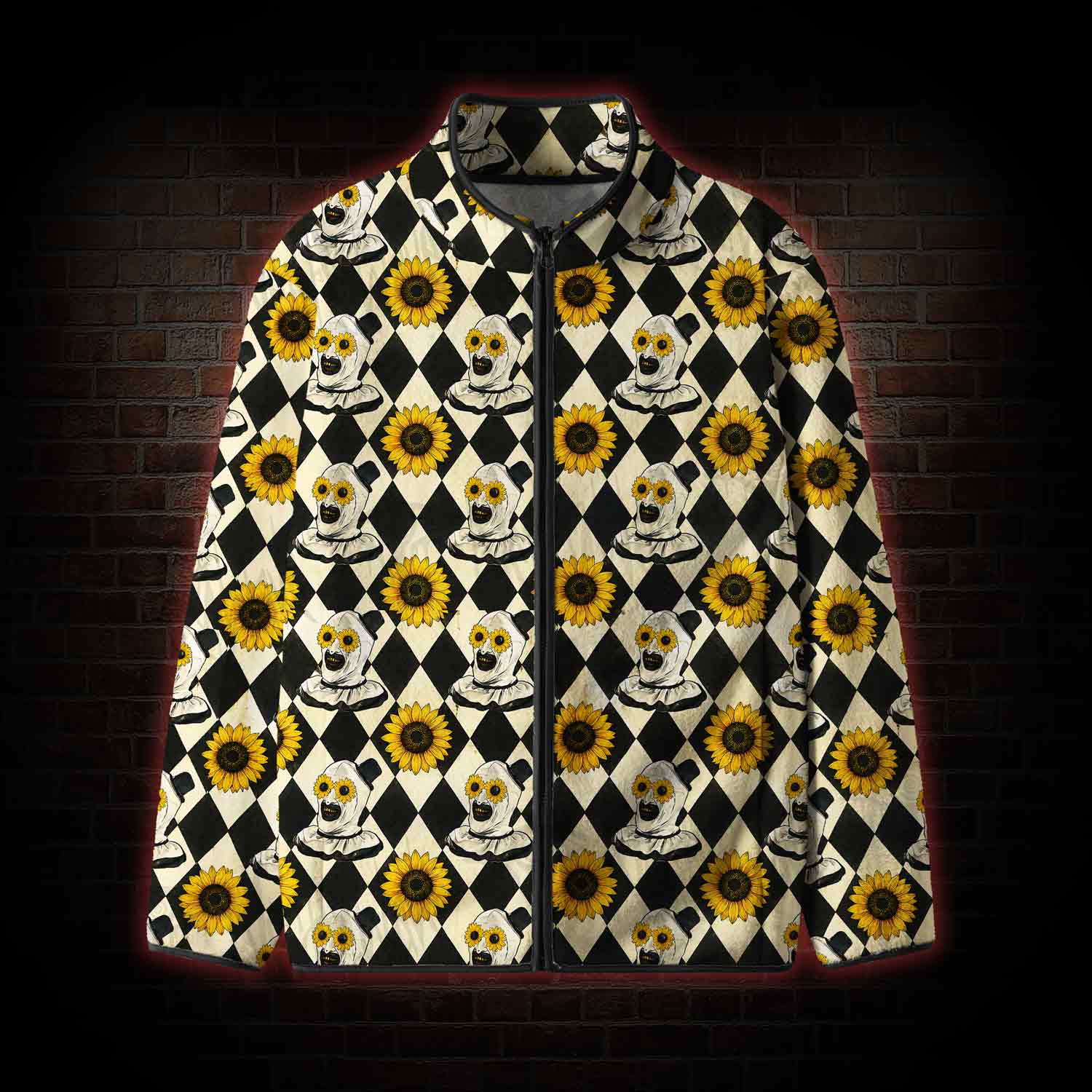 Sunflower Clown Fleece Full-Zip Jacket