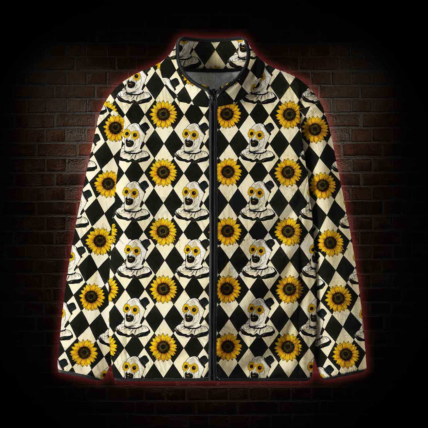 Sunflower Clown Fleece Full-Zip Jacket