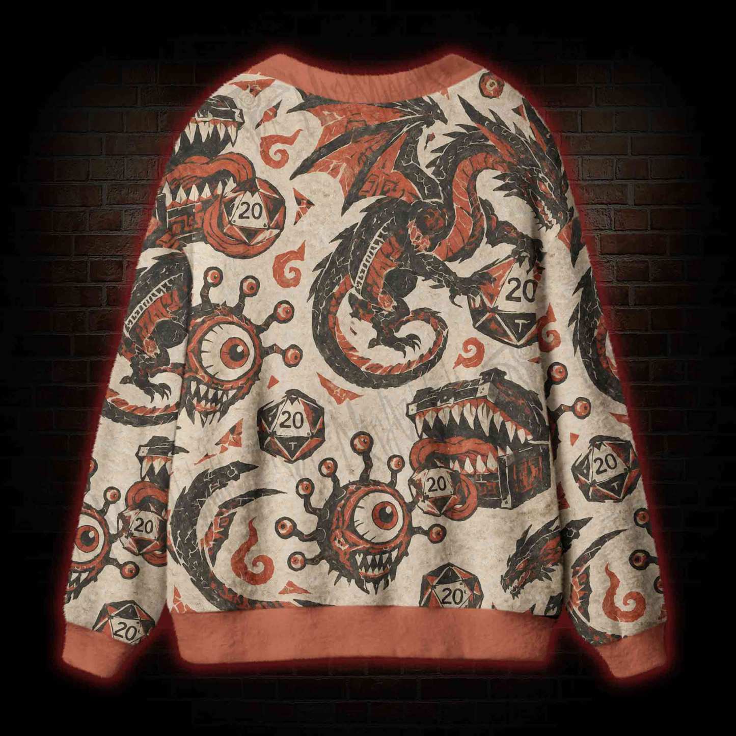 The Natural 20 Critical Hit Cardigan Sweater