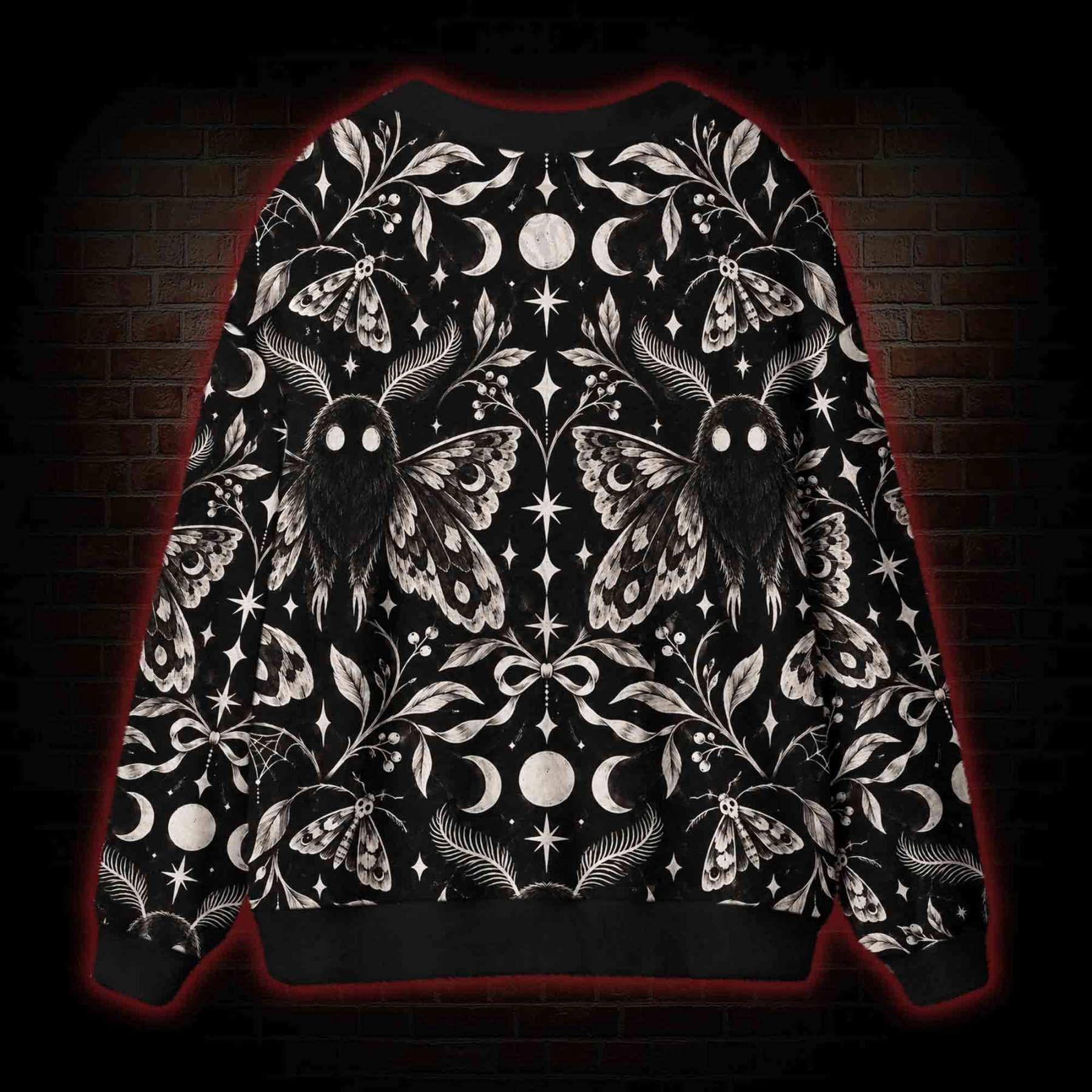 Lunar Moth GardenCardigan Sweater
