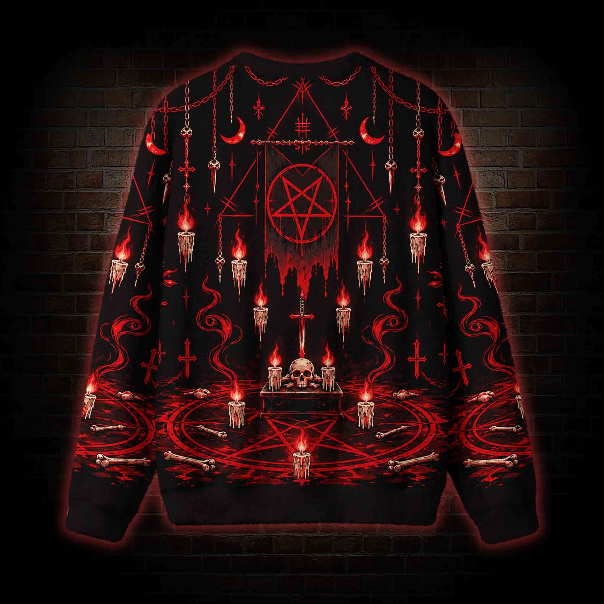 Satanic Ritual Ugly Sweatshirts