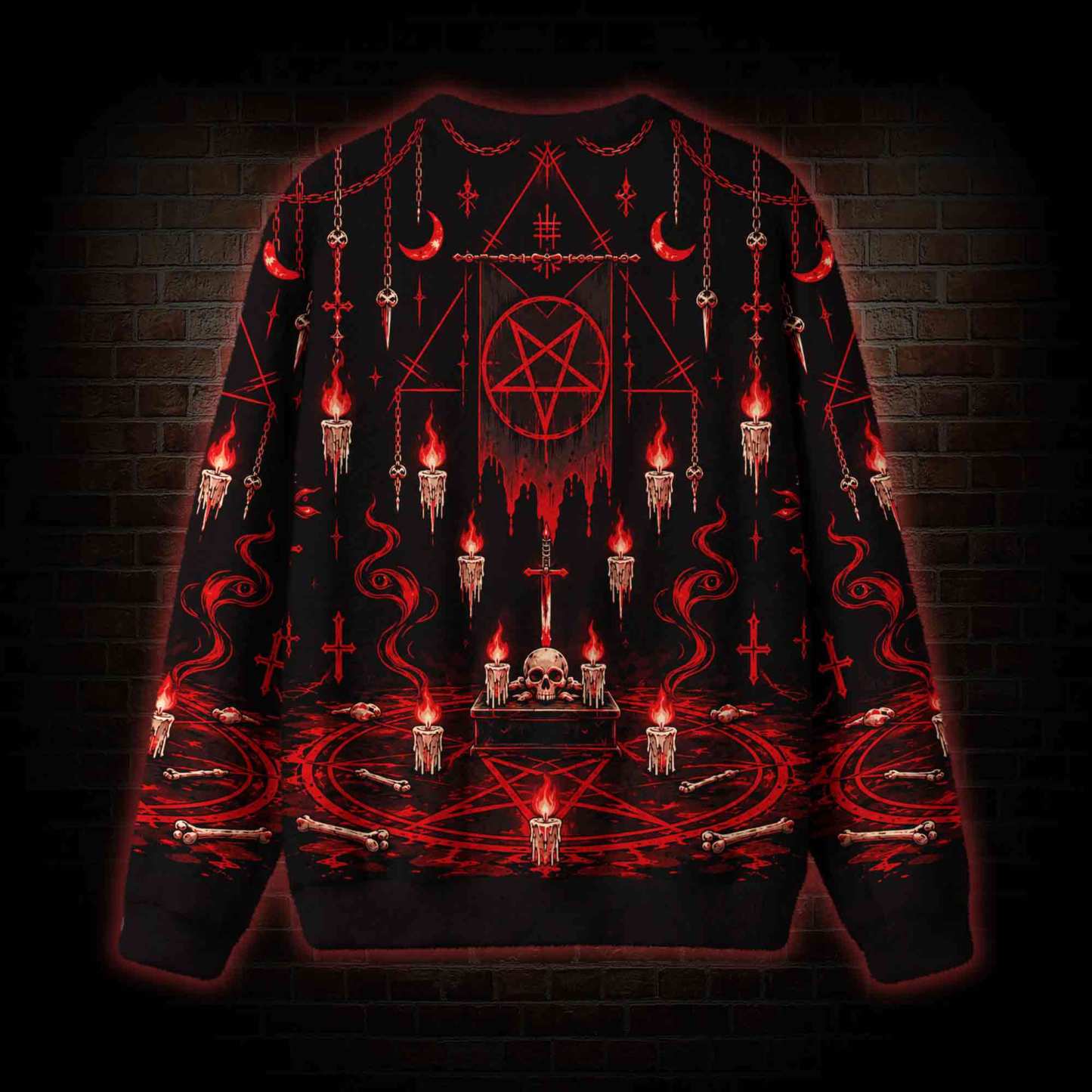 Satanic Ritual Ugly Sweatshirts