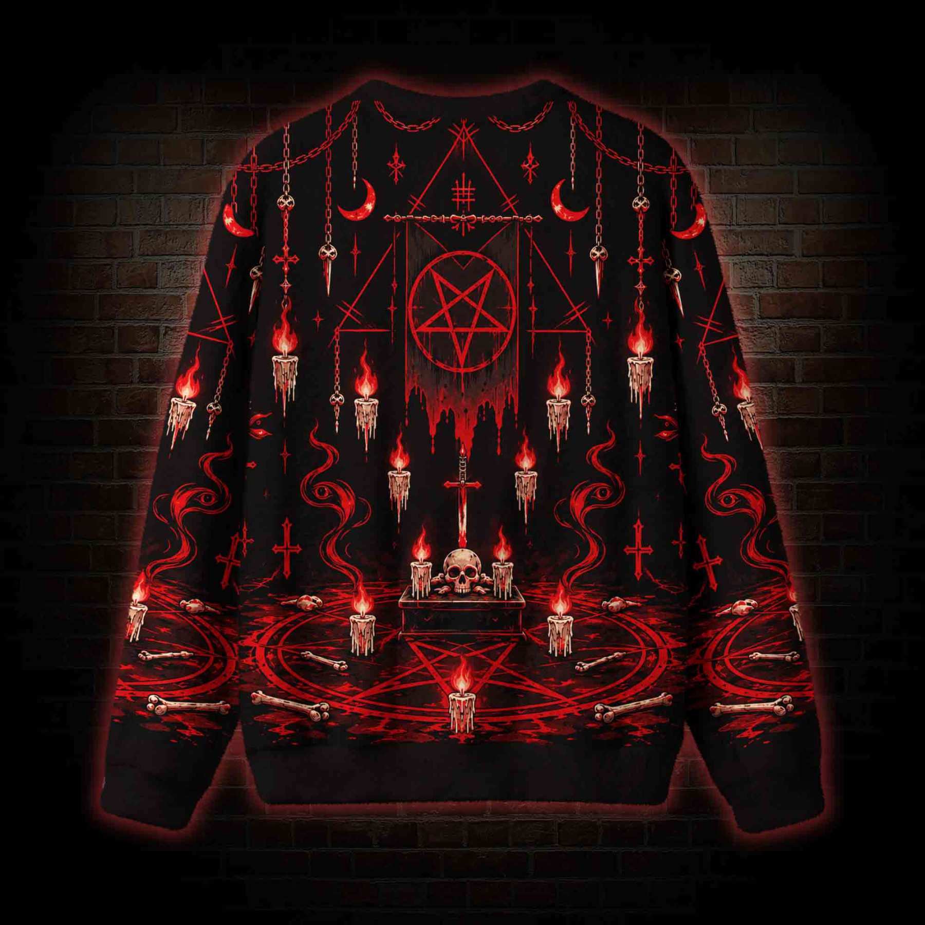 Satanic Ritual Ugly Sweatshirts